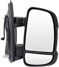Front Mirror Manual Folding Non-Heated Textured Right Passenger Side Direct Replacement Compatible With 2014-2021 Ram Pro Master VAN CH1321376 5VE98JXWAF 5VE98JXWAE