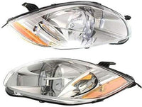 Set Of 2 Head Light Assembly Halogen Right Passenger & Left Driver Side Direct Replacement Compatible With 2006-2007 Mitsubishi Eclipse MI2502138 MI2503138 8301A507 8301A508