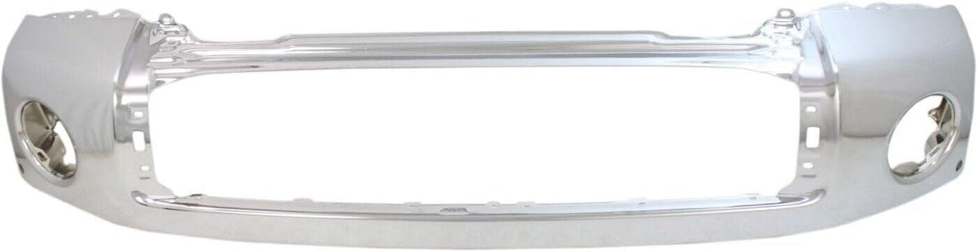 Front Bumper Steel Chrome With Park Assist Sensor Holes Direct Replacement Compatible With 2007-2013 Toyota Tundra TO1002181 521110C901