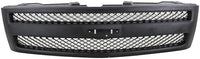 Front Grille Textured Shell And Insert + Headlight Left Driver & Right Passenger Side Direct Replacement Compatible With 2007-2013 Chevrolet Silverado 1500 GM1200578 GM2502280