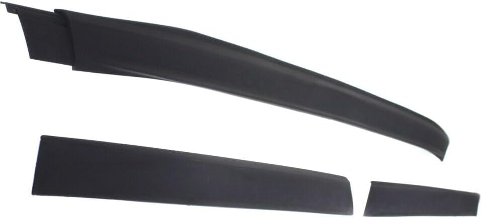 Set Of 3 Piece Front Bumper Lower Valance Air Deflector Textured Direct Replacement Compatible With 2013-2015 Chevrolet Malibu / 2016 Limited GM1092236 22842404
