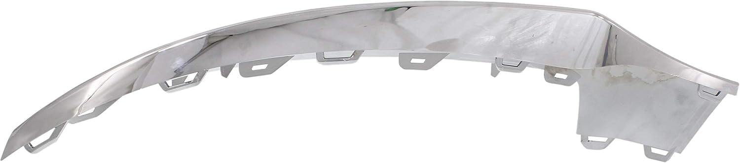 Front Bumper Molding Chrome Right Passenger Side Direct Replacement Compatible With 2014-2017 Mercedes Benz E-Class MB1047131 2078850874