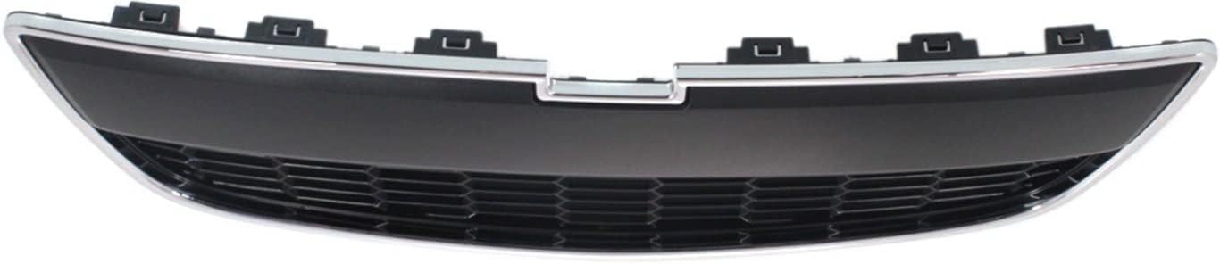 Front Bumper Lower Grille Chrome Shell Black Insert Direct Replacement Compatible With 2012-2016 Chevrolet Sonic GM1036139 95227395