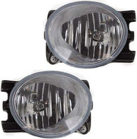 Set Of 2 Front Fog Light Plastic Lens and Housing Left Driver & Right Passenger Side Direct Replacement Compatible With 2009-2011 Honda Pilot HO2595100 HO2594100