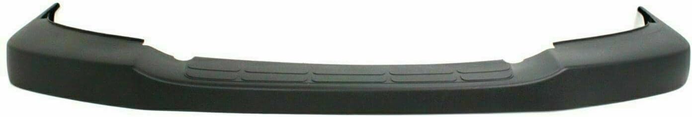 Front Bumper Primed + Upper Cover Textured + Grille Black Shell And Insert Direct Replacement Compatible With 2003-2014 Chevrolet Express/GMC Savana Van 1500/2003-2017 2500 3500