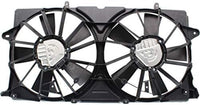 Front Dual Fan Assembly Plastic Direct Replacement Compatible with 2014-2018 Chevrolet Silverado 1500/2015-2020 Suburban GM3115291 23123635-PFM 23123633 23123634