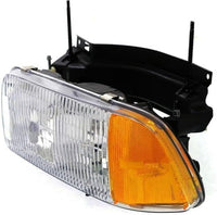 Set Of 2 Front Headlight Assembly With Side Marker Lamp Right Passenger & Left Driver Side Direct Replacement Compatible With 1994-1997 GMC Sonoma / 1995-1997 Jimmy GM2503133