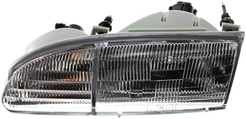 Set Of 2 Front Headlights Assembly Right Passenger & Left Driver Side Direct Replacement Compatible With 1994-1995 Ford Thunderbird FO2502128 FO2503128 F4SZ13008B F4SZ13008A