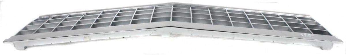 Front Grille Chrome Shell And Insert With Emblem Provision Direct Replacement Compatible With 1982-1987 Chevrolet El Camino/GMC Caballero / 1982-1983 Malibu GM1200167 14034154