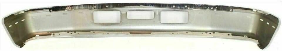 Front Bumper Chrome Steel + Mounting Brackets + Molding Centre + Right & Left Side Direct Replacement Compatible With 1992-1997 Ford F-Series / 1992-1996 Bronco FO1067108