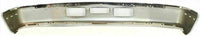 Front Bumper Chrome Steel + Mounting Brackets + Molding Centre + Right & Left Side Direct Replacement Compatible With 1992-1997 Ford F-Series / 1992-1996 Bronco FO1067108