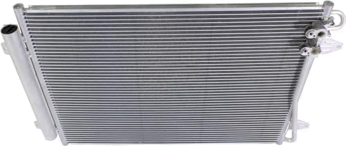 Front A/C Condenser Aluminum Core Direct Replacement Compatible With 2006-2015 Volkswagen Passat / 2009-2017 Passat CC VW3030128 VW3030134 3C0820411D 561820411