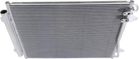 Front A/C Condenser Aluminum Core Direct Replacement Compatible With 2006-2015 Volkswagen Passat / 2009-2017 Passat CC VW3030128 VW3030134 3C0820411D 561820411