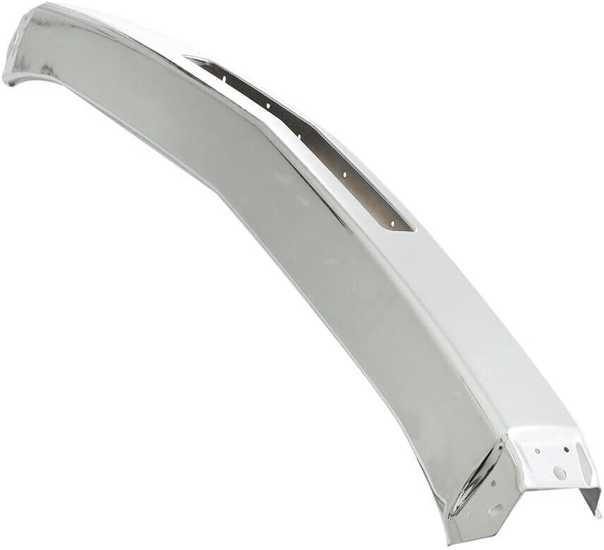 Front Bumper Impact Bar Chrome Steel Direct Replacement Compatible With 2009-2013 Chevrolet Silverado 1500/2007-2010 2500 3500 GM1002831 15941850