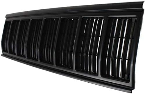Front Grille Primed Shell And Insert Plastic Direct Replacement Compatible With 1991-1996 Jeep Cherokee CH1200176 55034046