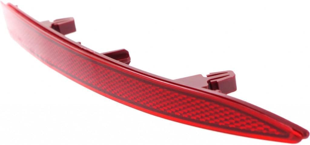Rear Bumper Reflector Right Passenger Side Direct Replacement Compatible With 2011-2014 Volkswagen Jetta VW1185101 5C6945106