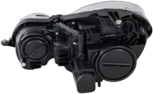 Set Of 2 Front Head Light Assembly Plastic Left Driver & Right Passenger Side Direct Replacement Compatible With 2007-2009 Mercedes Benz E-Class MB2500100 MB2501100