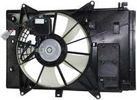 Front Radiator Single Fan Assembly Plastic Direct Replacement Compatible with 2016-2022 Mazda CX-3 MA3115166 PEHH15025