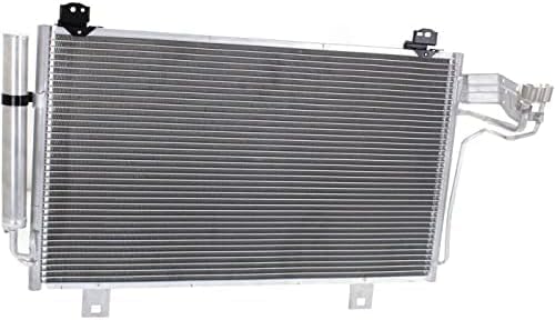 Front AC Condenser Aluminum Core Direct Replacement Compatible With 2014-2018 Mazda 3/2014-2021 6 MA3030162 GHR161480B