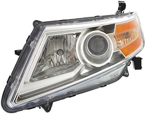 Set Of 2 Front Head Light Assembly Plastic Left Driver & Right Passenger Side Direct Replacement Compatible With 2011-2013 Honda Odyssey HO2503142 HO2502142 33100TK8A01 33150TK8A01
