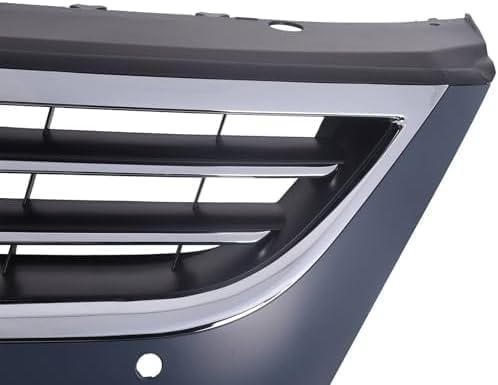 Front Grille Primed Shell And Insert With Chrome Molding Plastic Direct Replacement Compatible Wit 2009-2012 Volkswagen CC / 2009-2010 Passat CC VW1200145 3C8853651QGRU