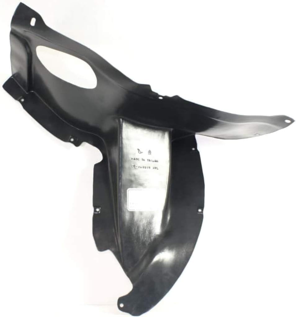 Front Section Fender Liner Left Driver Side Direct Replacement Compatible With 2009-2012 Volkswagen Passat CC VW1248111 3C8805911B9B9