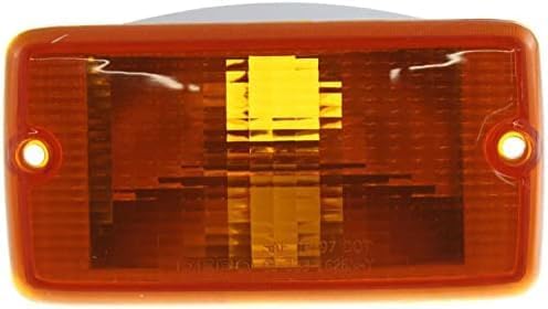 Set Of 2 Front Fender Side-Marker Lamp Lens And Housing Right Passenger & Left Driver Side Direct Replacement Compatible With 1997-2000 Jeep Wrangler CH2520131 55055020AD 55055020AE