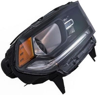 Set Of 2 Front Head Light Assembly With Black Interior Halogen Right Passenger & Left Driver Side Direct Replacement Compatible With 2014-2017 Dodge Durango CH2503255 CH2502255
