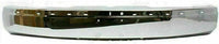 Front Bumper Chrome Steel + Upper Cover + Lower Valance Textured + Bracket Left & Right Side Direct Replacement Compatible With 2003-2017 GMC Savana/Chevrolet Express 1500 2500 3500