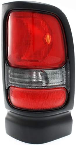 Set OF 2 Tail Light Lens And Housing Right Passenger & Left Driver Side Direct Replacement Compatible With 1994-2002 Dodge Ram 1500 2500 3500 CH2800122 CH2801122 55055265AC 55055264AC