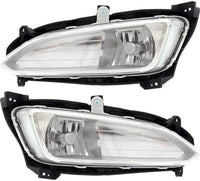Set Of 2 Front Fog Light Assembly Right passenger & Left Driver Side Direct Replacement Compatible With 2013-2016 Hyundai Santa Fe Sport HY2593141 HY2592141 922024Z000 922014Z000