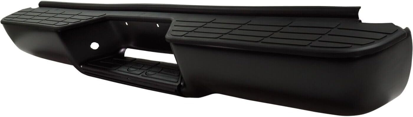 Rear Step Bumper Assembly Primed Steel Direct Replacement Compatible With 1988-2000 Chevrolet C/K Series Pickup GM1101110 15025374-PFM