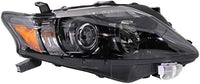 Set Of 2 Front Head Light Assembly With Black Interior Plastic Left Driver & Right Passenger Side Direct Replacement Compatible With 2010-2012 Lexus RX350 LX2503155 LX2502155