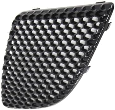 Set Of 2 Front Grille Plastic Textured Shell & Insert Left Driver & Right Passenger Side Direct Replacement Compatible With 2004-2008 Pontiac Grand Prix GM1200522 GM1200521