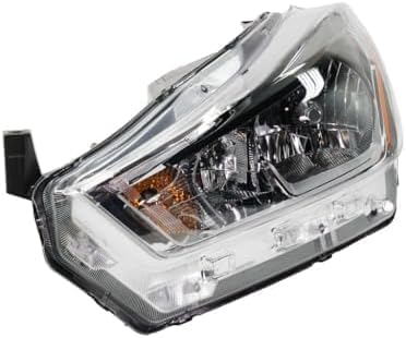 Set Of 2 Front Head Light Assembly Plastic Left Driver & Right Passenger Side Direct Replacement Compatible With 2018-2020 Nissan Kicks NI2503264 NI2502264 260105RL0A 260605RL0A