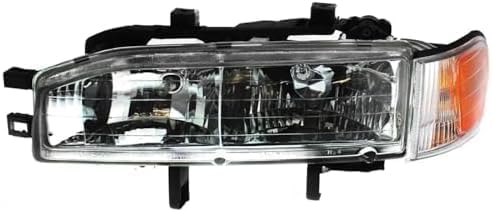 Set Of 2 Front Headlight Assembly With Corner Lamp Right Passenger & Left Driver Side Direct Replacement Compatible With 1992-1993 Honda Accord HO2503107 HO2502107 33100SM4A04