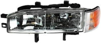 Set Of 2 Front Headlight Assembly With Corner Lamp Right Passenger & Left Driver Side Direct Replacement Compatible With 1992-1993 Honda Accord HO2503107 HO2502107 33100SM4A04