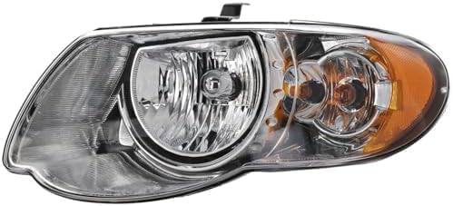 Set Of 2 Front Headlight Assembly Halogen Right Passenger & Left Driver Side Direct Replacement Compatible With 2005-2007 Chrysler Town & Country CH2502152 CH2503152 4857991AD