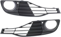 Set Of 2 Front Fog Lamp Molding Textured Right Passenger & Left Driver Side Direct Replacement Compatible With 2012-2015 BMW 3 Series BM1039129 BM1038129 51117255368 51117255369