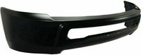 AUTOS PARTS PLUS Front Bumper Primed Steel Without Fog Light Holes + Lower Valance Air Dam Textured Direct Replacement Compatible With 2013-2018 Ram 2500 3500 CH1002389 CH1090149 1MQ01TZZAB 1MQ01RXFAB