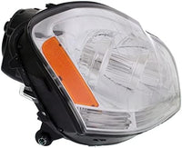 Set Of 2 Front Head Light Assembly Halogen Right Passenger And Left Driver Side Direct Replacement Compatible With 2007-2012 Mercedes Benz GL-Class MB2503202 MB2502202 1648204859