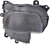 Set Of 2 Front Headlight Assembly Halogen With Black Trim Right Passenger & Left Driver Side Direct Replacement Compatible With 2014-2018 Jeep Cherokee CH2503249 CH2502249 68102846AE