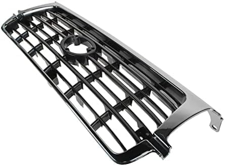 Front Grille Assembly Chrome Shell With Painted Dark Argent Insert Direct Replacement Compatible With 1995-1997 Toyota Land Cruiser TO1200207 5310160130