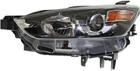Set Of 2 Front Headlight Lens And Housing Halogen Right Passenger & Left Driver Side Direct Replacement Compatible With 2016-2022 Mazda CX-3 MA2519173 MA2518173 DB4N510K0A DB4N510L0A