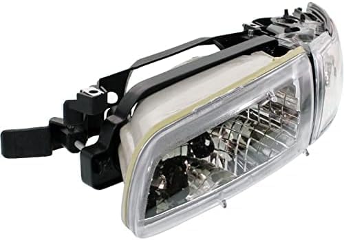 Set Of 2 Front Head Light Assembly Halogen Left Driver & Right Passenger Side Direct Replacement Compatible With 1997-2003 Pontiac Grand Prix GM2502170 GM2503170 19149891 19149893