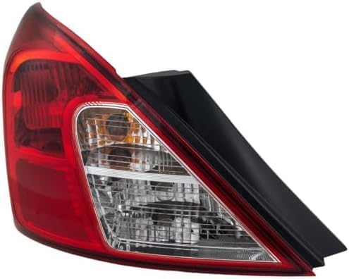 Set Of 2 Tail Light Outer Assembly Plastic Left Driver & Right Passenger Side Direct Replacement Compatible With 2012-2019 Nissan Versa NI2801194 NI2800194 265503AN0A 265553AN0A
