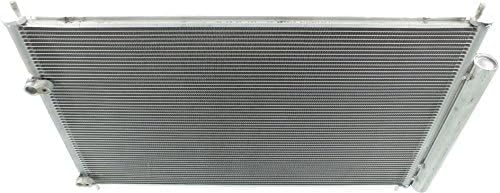 Front AC Condenser Aluminum Core Direct Replacement Compatible With 2009-2010 Pontiac Vibe / 2009-2019 Toyota Corolla / 2008-2016 Scion SC3030105 8845012280 8845012340