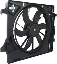 Front Radiator Cooling Fan Assembly Plastic Direct Replacement Compatible with 2008-2016 Chrysler Town & Country / 2008-2020 Dodge Grand Caravan CH3115157 5058674AD