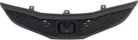 Front Bumper Cover Primed Plastic + Upper & Lower Grille Direct Replacement Compatible With 2009-2011 Honda Fit
