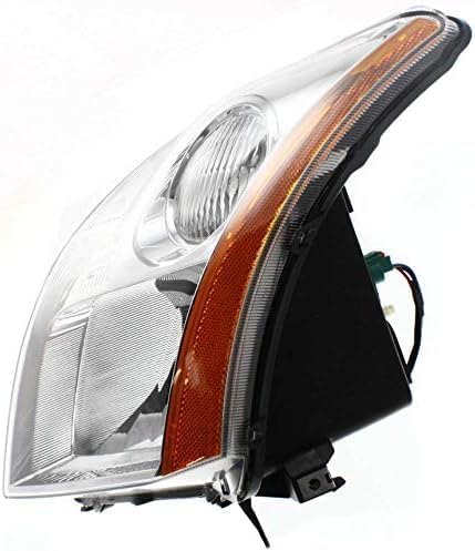 Set Of 2 Front Head Light Assembly Plastic Left Driver & Right Passenger Side Direct Replacement Compatible With 2007-2009 Nissan Sentra NI2502163 NI2503163 26060ET000 26010ET000